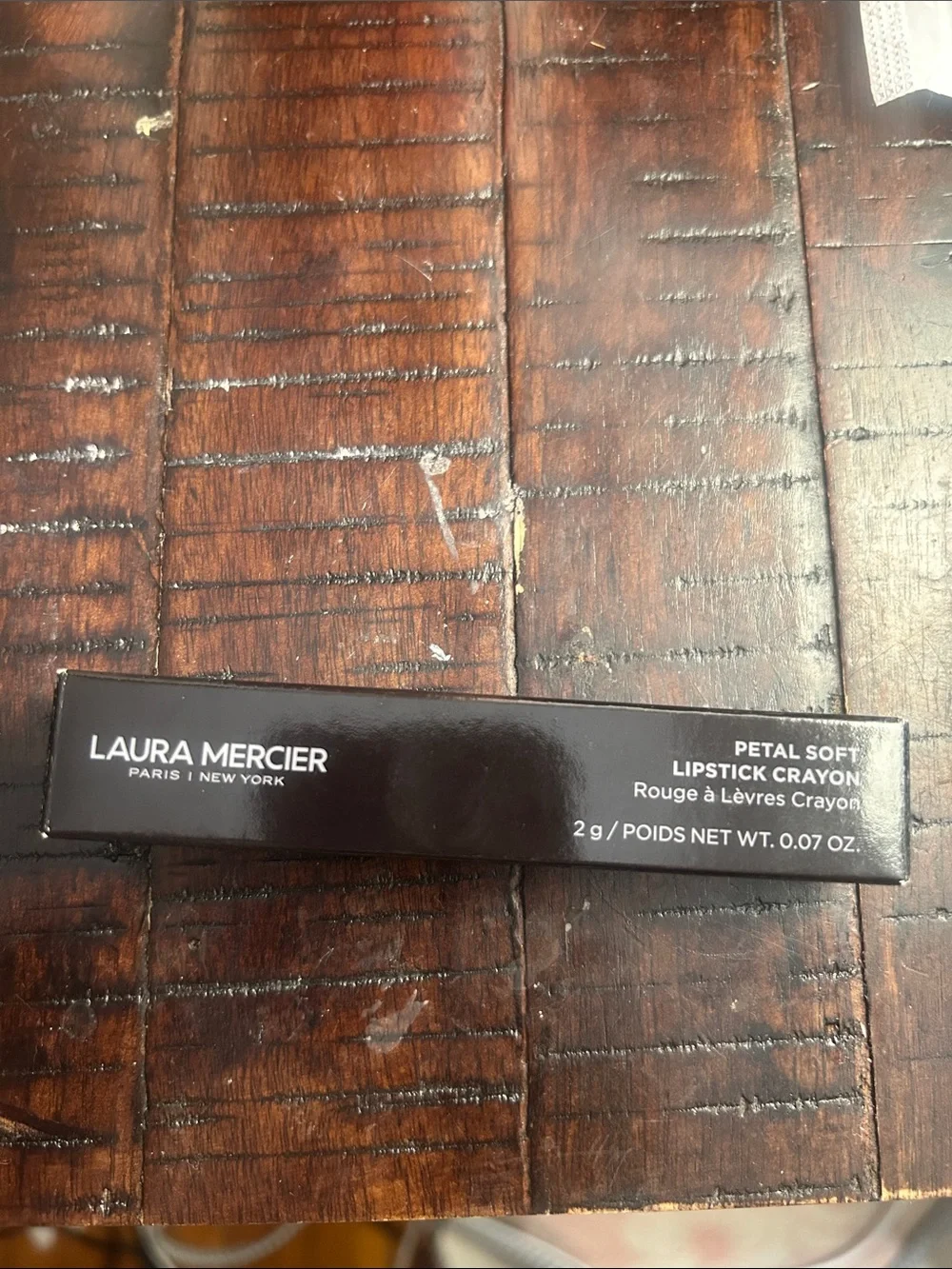 Laura Mercier Lipstick Crayon in Dark Brown-Black Box